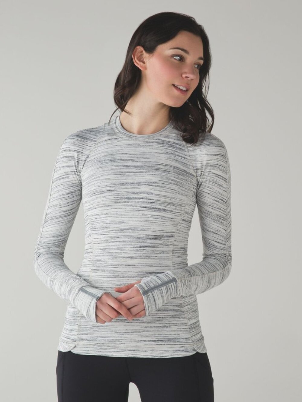 Lululemon Space Dye Camo Runderful Long Sleeve Tee Size 8 36614
